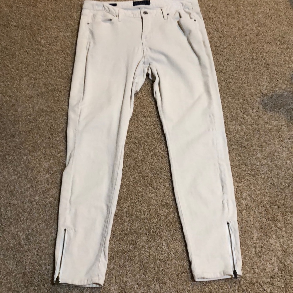 Lucky Brand Cream corduroy Lolita skinny jeans